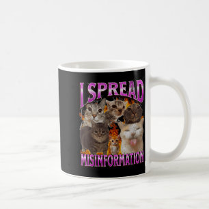 I Spread Misinformation Funny Cat Meme Bootleg Gra Coffee Mug