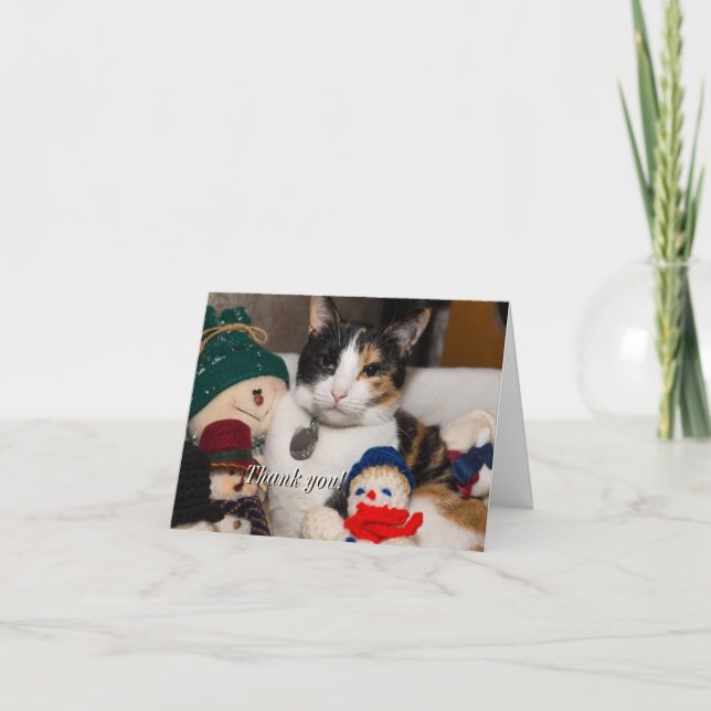 I Spy A Calico Thank You Card (Front)