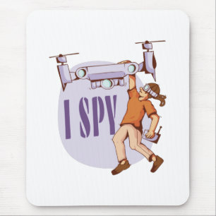 I Spy For Drone Pilots and Drone Kids Mouse Pad