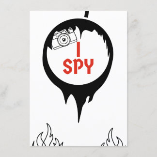 I Spy Game for barbecues Enclosure Card