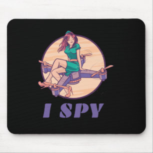 I Spy Spy Drone For Girls Mouse Pad