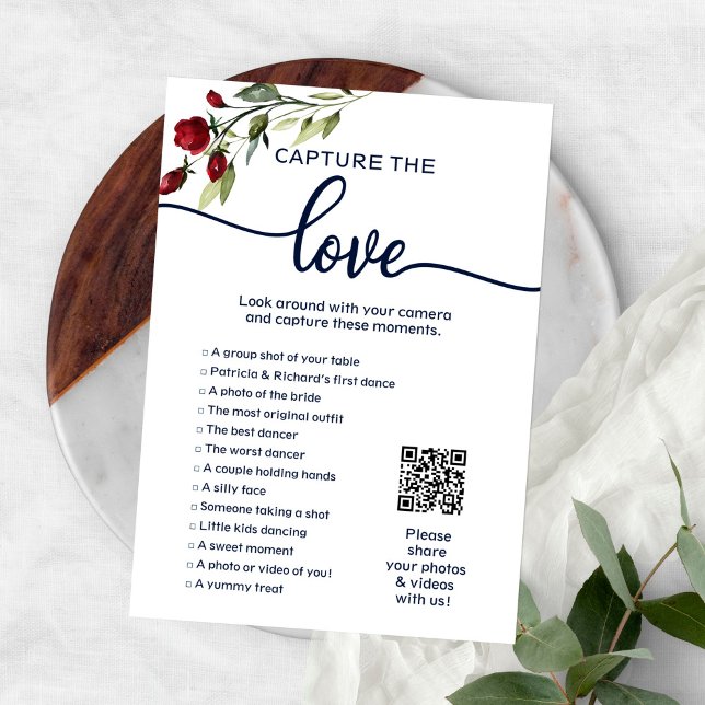 I Spy Wedding Game Capture The Love Photo Hunt QR Invitation (Creator Uploaded)