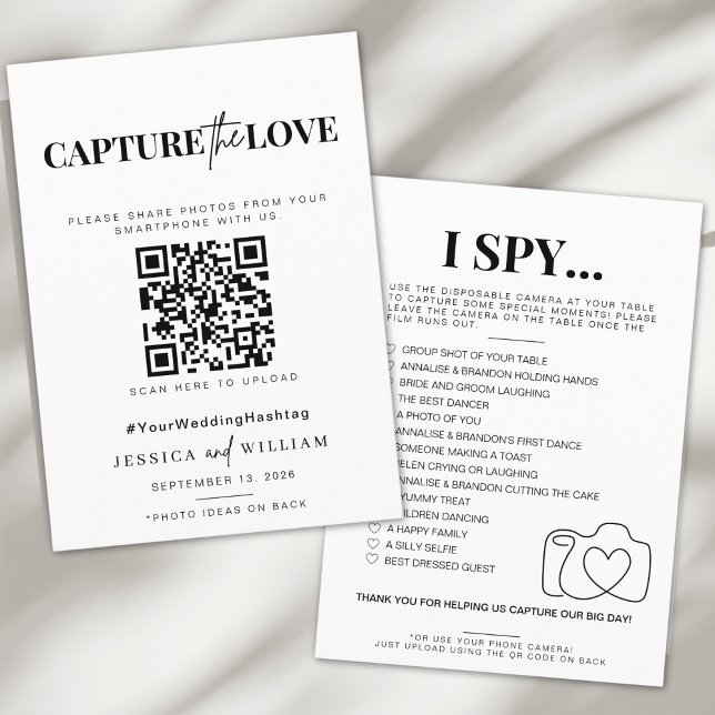 I spy wedding game Capture the love photo scavenge Menu (Creator Uploaded)