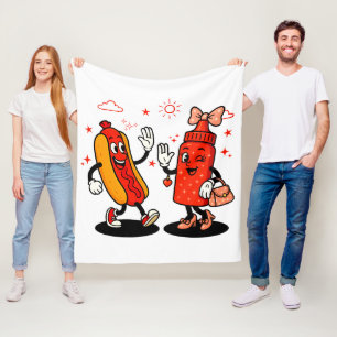 I Squirt On Juicy Wieners Adult Humour Funny Fleece Blanket