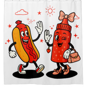I Squirt On Juicy Wieners Adult Humour Funny Shower Curtain