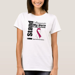 I Stand Alongside My Hero Throat Cancer T-Shirt