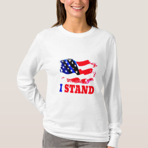 I STAND American Flag T-Shirt