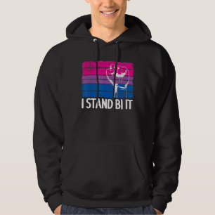 I Stand Bi It Bisexual Pride Fist Rainbow Flag Bi Hoodie