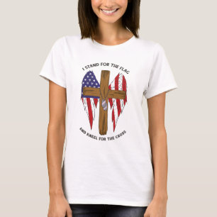 I Stand For the Flag and Kneel For the Cross T-Shirt
