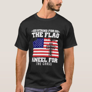 I Stand For The Flag And Kneel For The Cross Vinta T-Shirt
