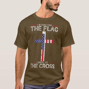 I Stand For The Flag I Kneel at The Cross Vintage T-Shirt