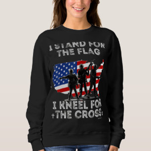 I Stand For The Flag I Kneel For The Cross Sweatshirt
