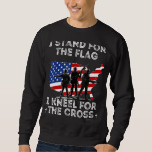 I Stand For The Flag I Kneel For The Cross Sweatshirt