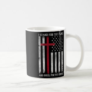 I Stand For The Flag Kneel For The Cross Usa Ameri Coffee Mug