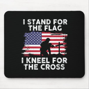 I Stand For The Flag Memorial Day Never Forget Vet Mouse Pad