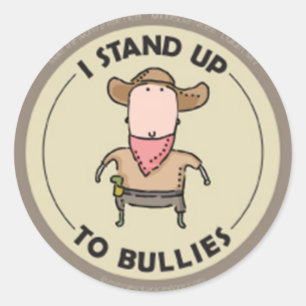 I Stand Up to Bullies Stickers