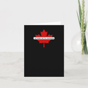 I Stand With Canada Sticker Card