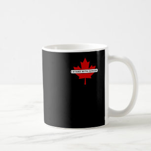 I Stand With Canada Sticker Coffee Mug