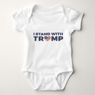 I Stand with Donald Trump Baby Bodysuit