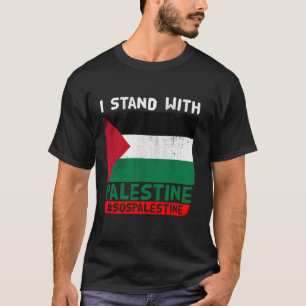 I Stand With Free Palestine Support SOS Palestine  T-Shirt