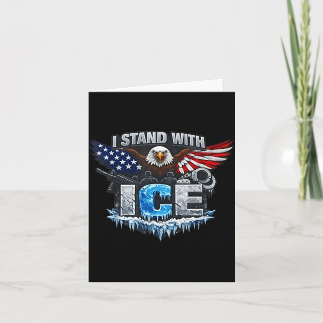 I stand with ice support ice  card (Front)