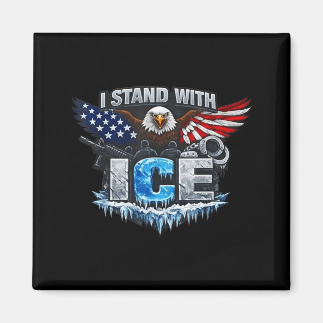 I stand with ice support ice  magnet (Front)