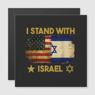 I Stand with Israel America Flag