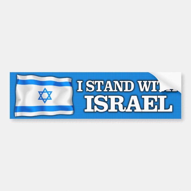 I Stand with Israel Bumper Sticker (Front)