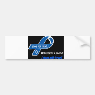 i stand with Israel bumpersticker Bumper Sticker