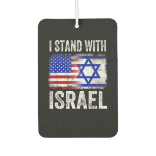 I Stand with Israel Car Air Freshener