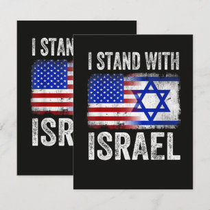 I Stand with Israel Card