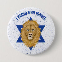 I Stand With Israel . Lion of Judah Star of David