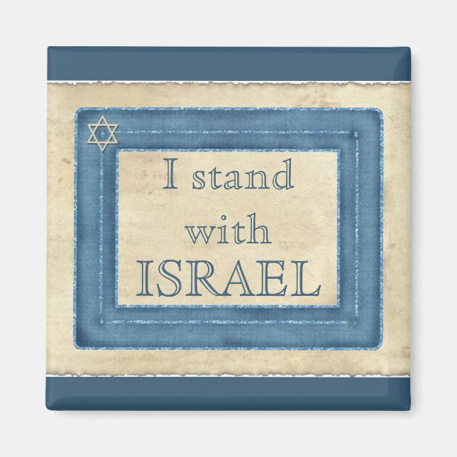 I Stand With Israel Magnet (Front)