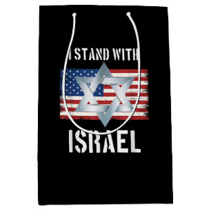 i stand with israel medium gift bag