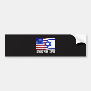I Stand with Israel Patriotic Bumper Sticker