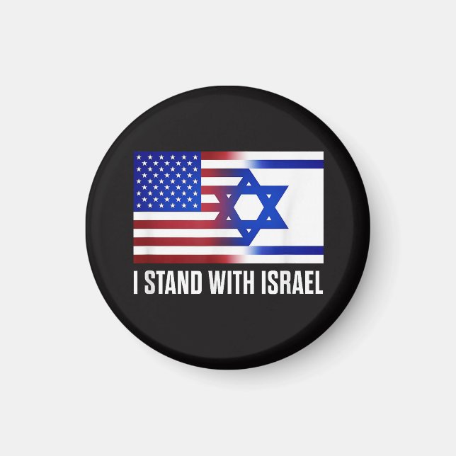 I Stand with Israel Patriotic Magnet (Front)