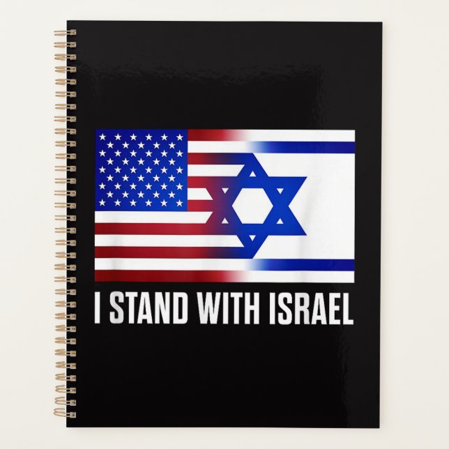 I Stand with Israel Patriotic Planner (Front)