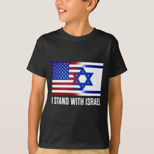 I Stand With Israel Patriotic T Shirt Usa And Isra