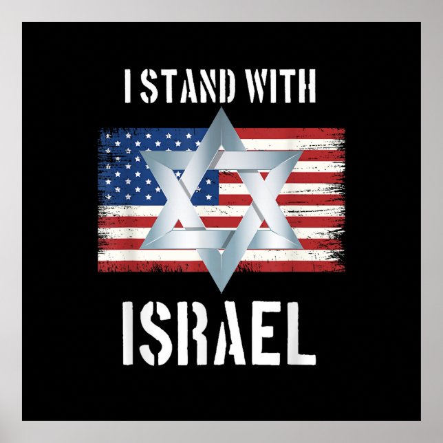 i stand with israel poster (Front)