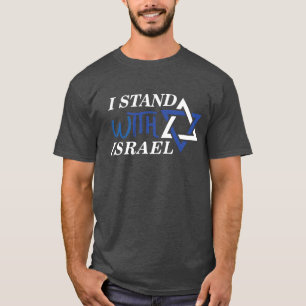I Stand With Israel Pride Black T-Shirt