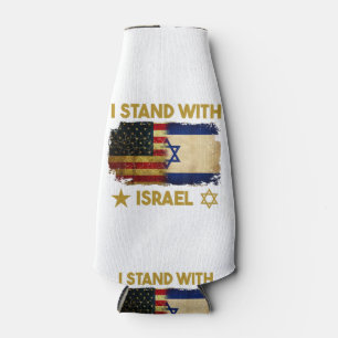 I Stand With Israel Shirt I Stand With Israel Amer Bottle Cooler