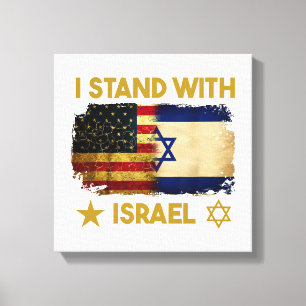 I Stand With Israel Shirt I Stand With Israel Amer Canvas Print