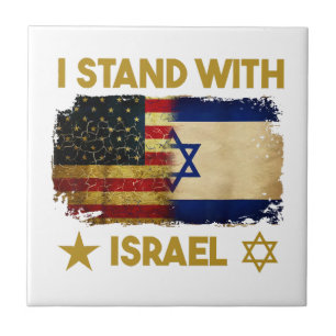 I Stand With Israel Shirt I Stand With Israel Amer Tile