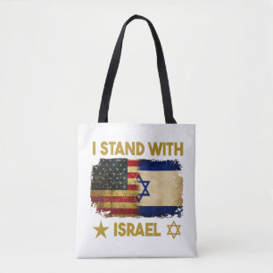 I Stand With Israel Shirt I Stand With Israel Amer Tote Bag