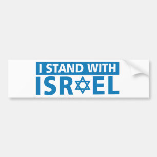 I Stand with Israel Trucker Hat Bumper Sticker