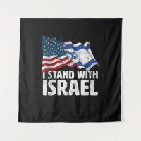 I Stand With Israel USA American Flag