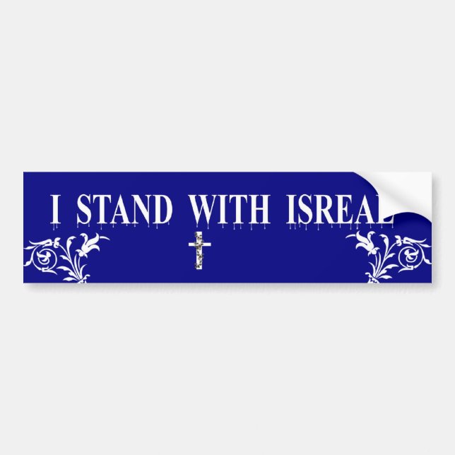 I Stand With Isreal 2 Bumper Sticker (Front)