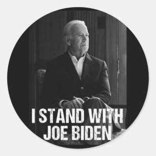 I Stand With Joe Biden 1 Classic Round Sticker