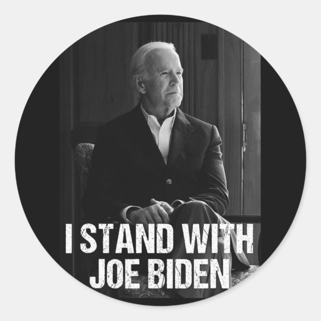 I Stand With Joe Biden 1  Classic Round Sticker (Front)
