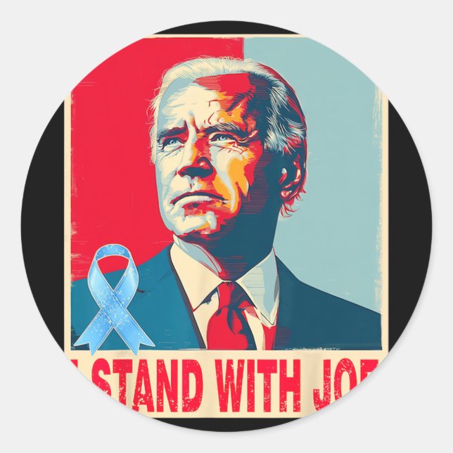 I Stand With Joe Biden  Classic Round Sticker (Front)